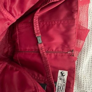 Strapless red dress from Paris France